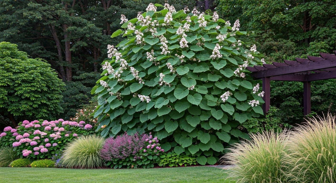Jakie rośliny najlepiej komponować z katalpami w ogrodzie?