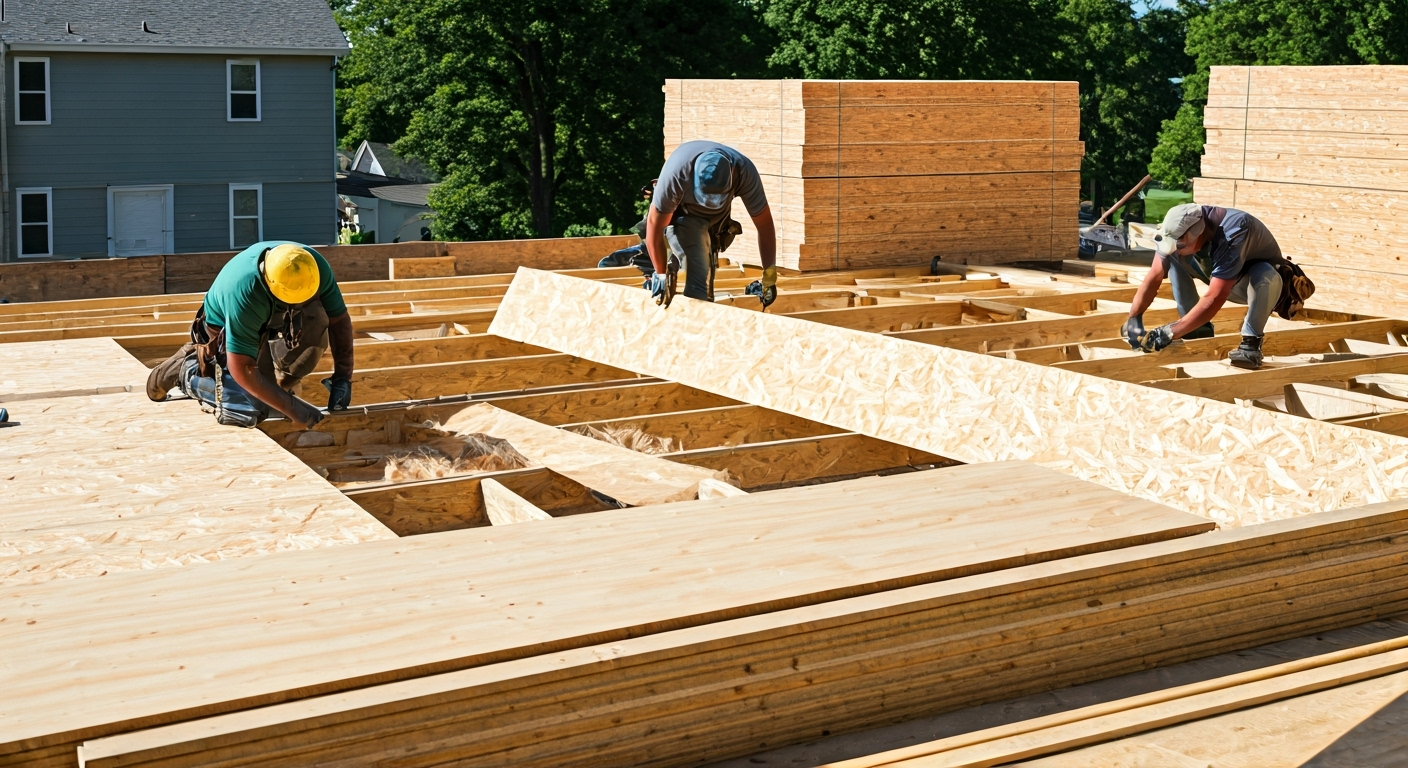 Układanie płyt OSB na legarach – jaki jest średni koszt? Sprawdzamy ceny w różnych miastach